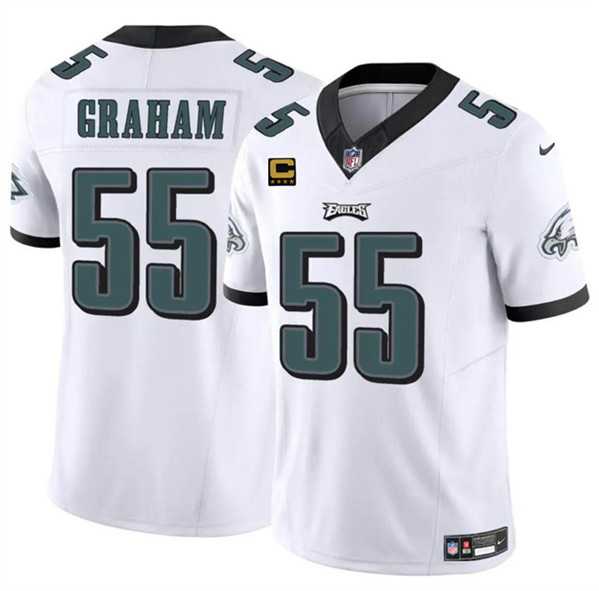 Men & Women & Youth Philadelphia Eagles #55 Brandon Graham White F.U.S.E With 4-Star C Patch Vapor Untouchable Limited Stitched Jersey